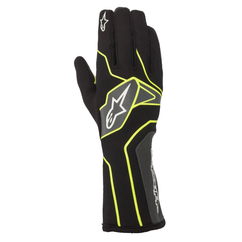 Gants Tech-1 K V2 S Black Yellow Fluo Anthracite