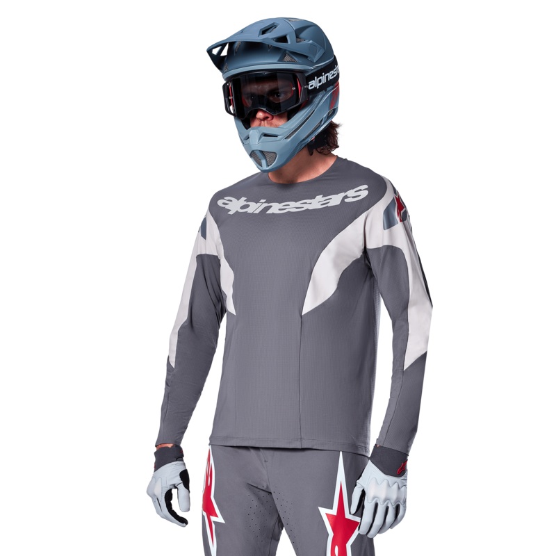 Maillot A-Supra Race – Manches Longues S Gris fonc