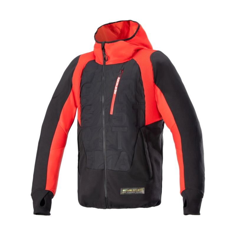Veste Hybride  Capuche MO.ST.EQ S Black Flame Red