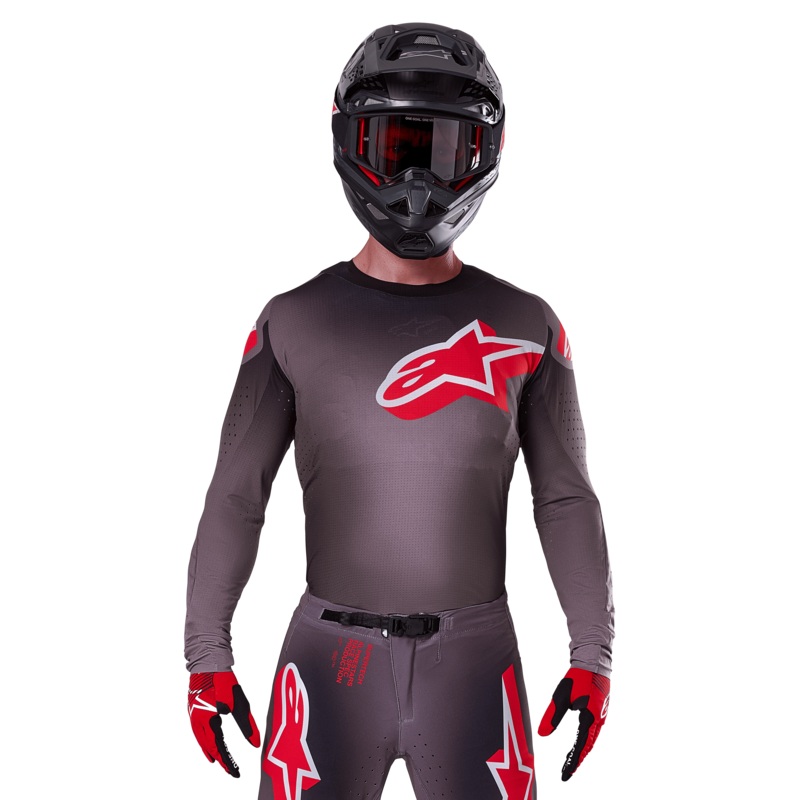 2025 Maillot Supertech Lipan S Fume Rouge vif