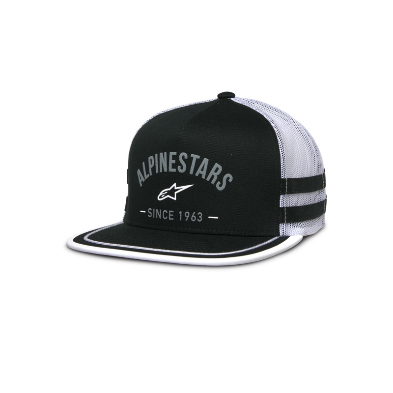 Bonnet Trucker Backline One Size Noir Blanc Gris
