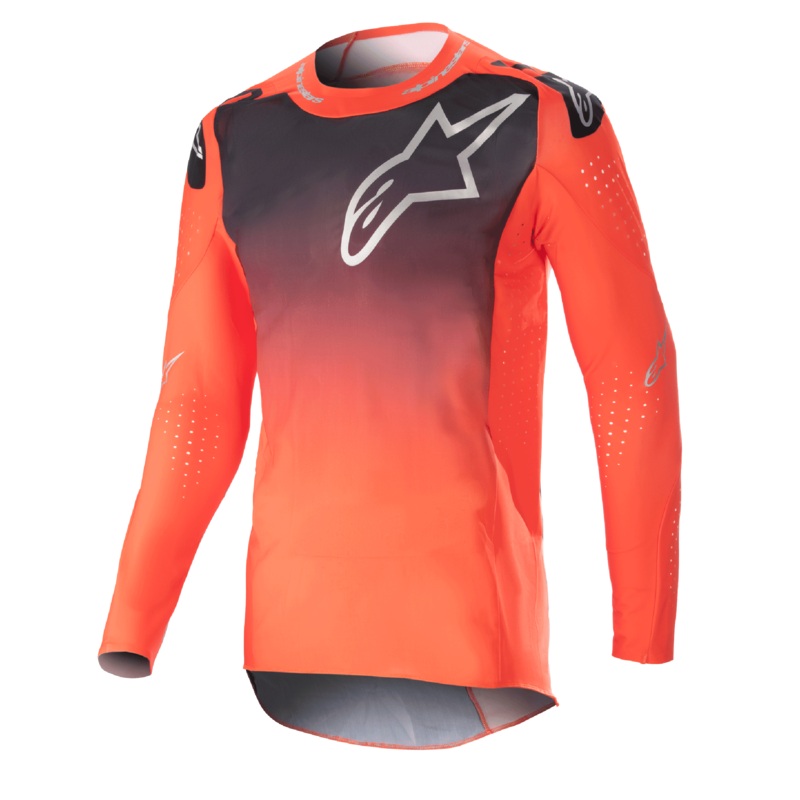 Maillot Supertech Risen 2023  S Orange chaud Noir