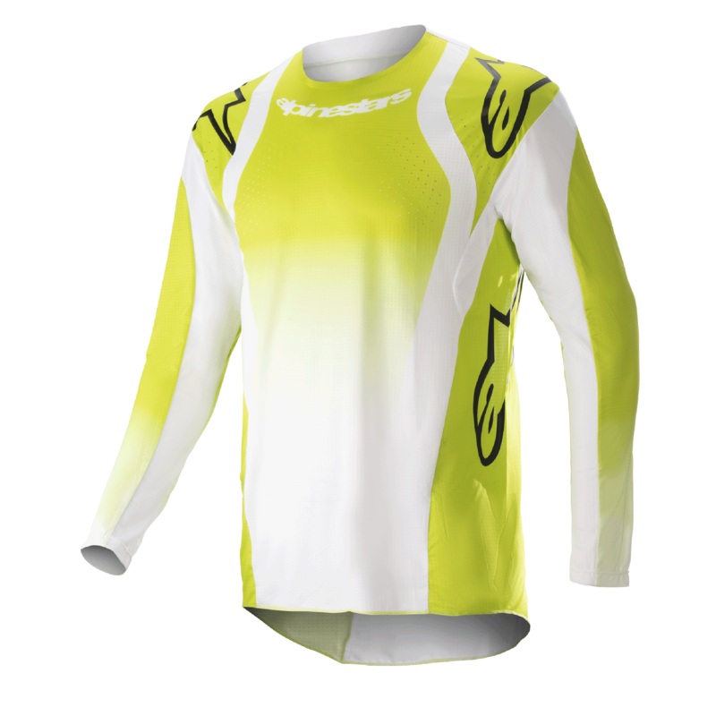 Maillot Techstar Push 2023  S Jaune Fluo Blanc