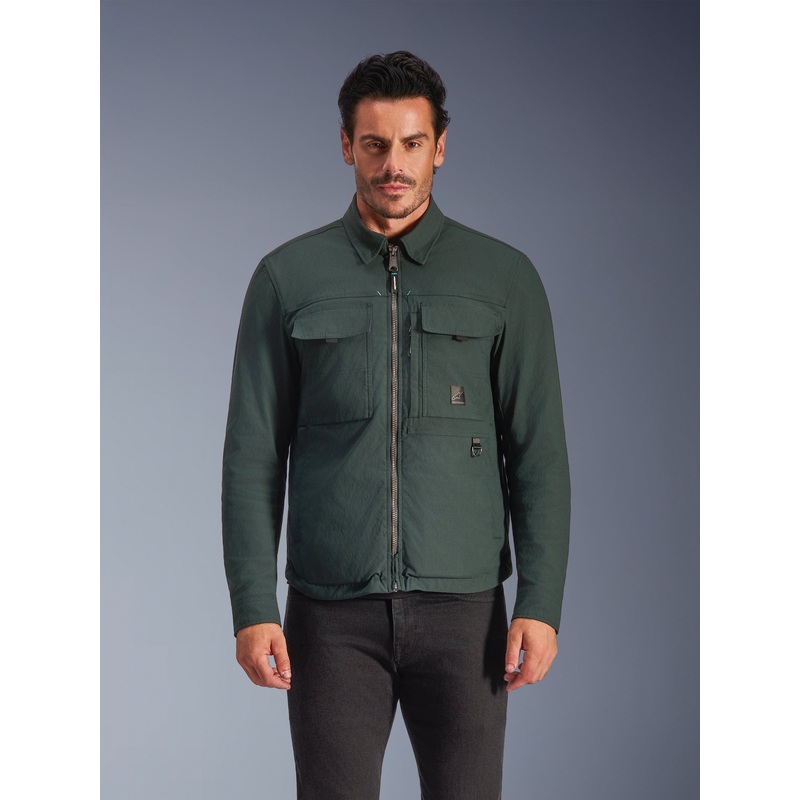 Bryon WR Overshirt S Dark Emerald