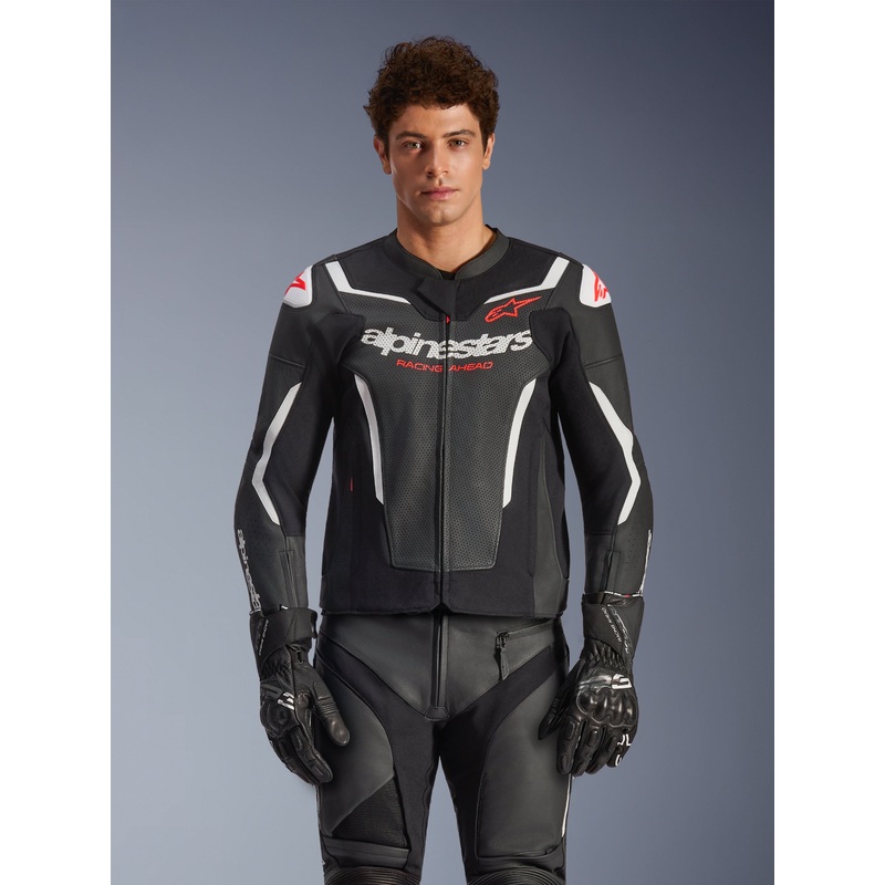 GP Force V2 Air Veste en cuir 46 Black White
