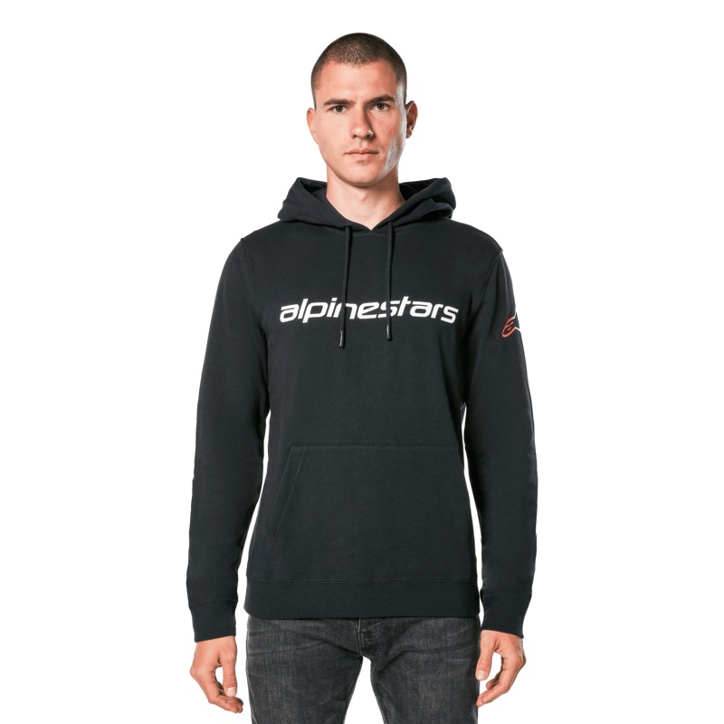 Linear Wordmark V3 Sweat  Capuche XS Noir Blanc Rouge