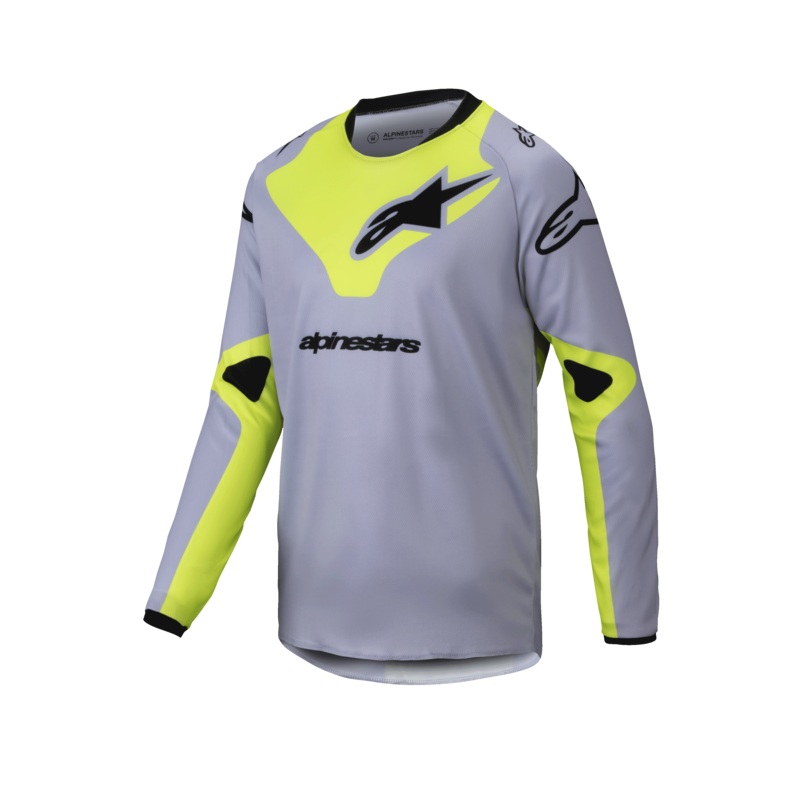 Maillot Racer Veil 2025 Jeunes S Gris Jaune Fluo