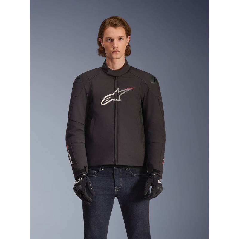 SMX Waterproof Veste S Black White Bright Red