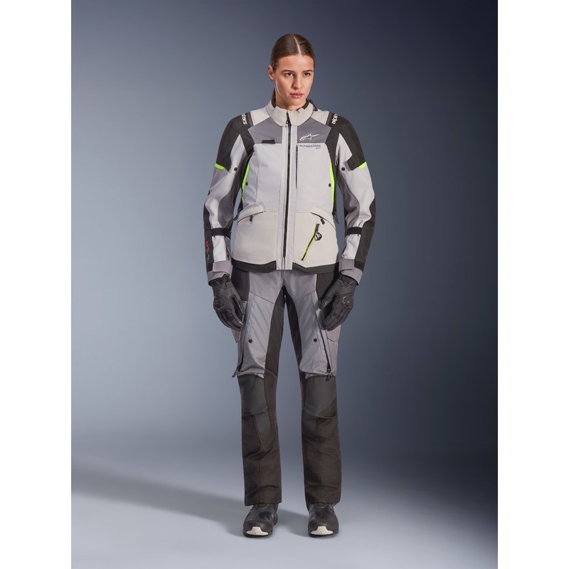 Woman Stella Andes V4 Drystar Veste XS Ice Gray Dark Gray Bk Yllw Fl