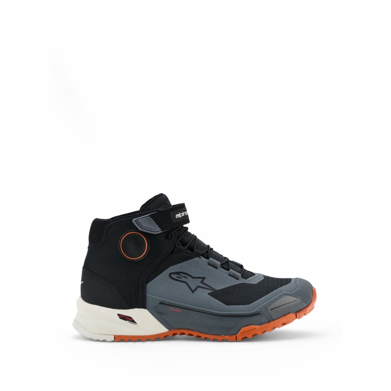 CR-X Drystar Chaussures moto 6 Black Dark Gray Rust