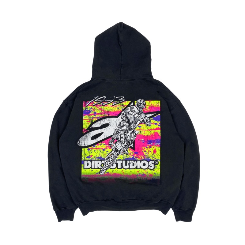 Sweat  Capuche Dirt Studios Mc Edition Limite S Noir vieilli